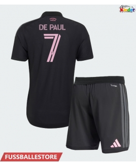 Günstige Inter Miami Rodrigo De Paul #7 Auswärts Trikotsatzt Kinder 2026-27 Kurzarm (+ Kurze Hosen)
